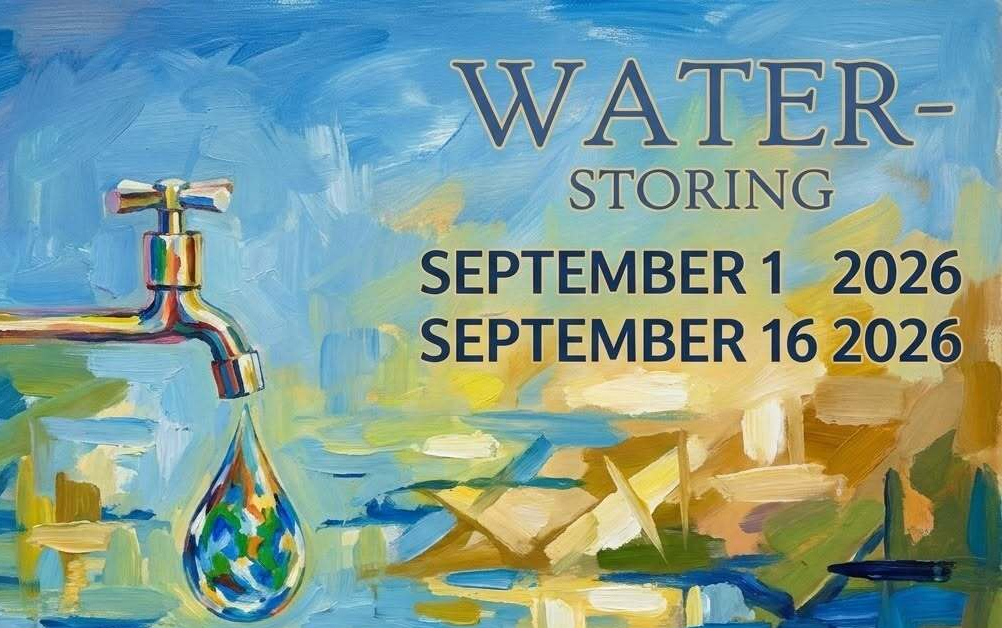 Storing drinkwater op 1 en 16 september
