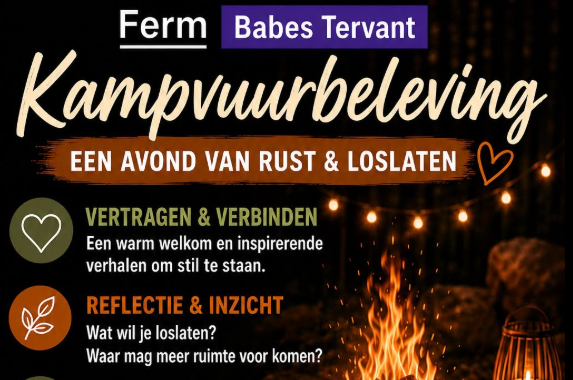 Kampvuurbeleving - schrijf nu in - laatste plaatsen !