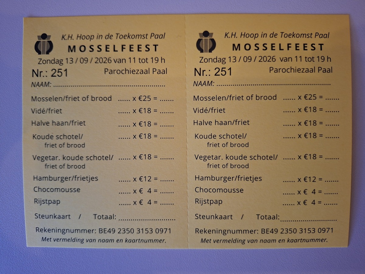 Mosselfeest 2026