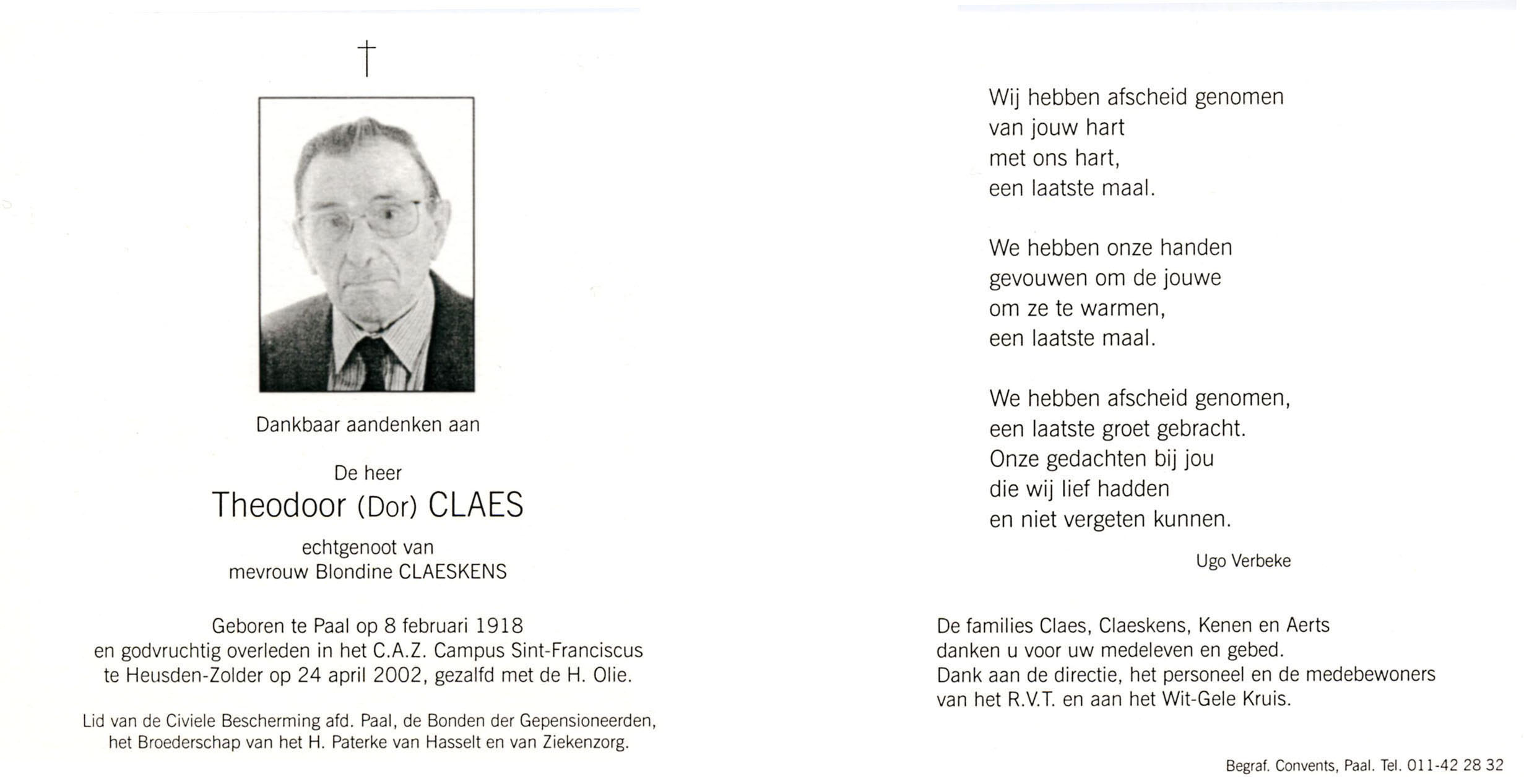 bidprentjeDorClaes