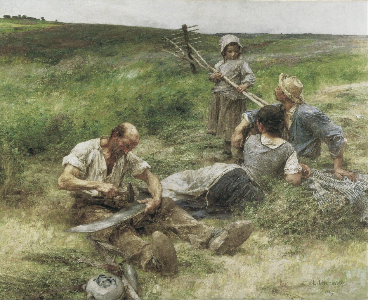 Leon Augustin Lhermitte Haymaking
