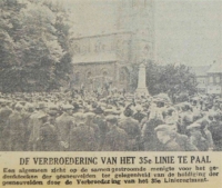 Inhuldiging van de gedenksteen op 16 juni 1946